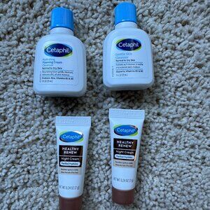 Cetaphil Hydrating Foaming Cream Cleanser & Healthy Renew Night Cream Samples
